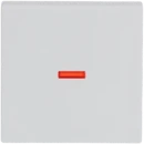 ABB Busch-Jaeger Future Solo Axcent Carat bedieningselement rode lens wissel aan / uit enkele wip wit RAL 9016 2CKA001751A2814