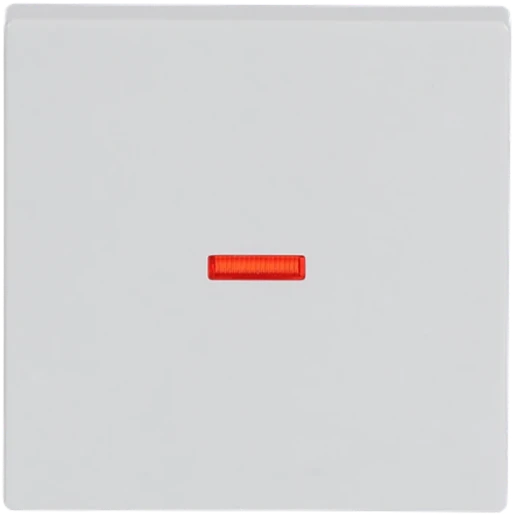 ABB Busch-Jaeger Future Solo Axcent Carat bedieningselement rode lens wissel aan / uit enkele wip wit RAL 9016 2CKA001751A2814