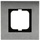 ABB Busch-Jaeger Carat Afdekraam 1-voudig Horizontaal en verticaal RVS IP20 2CKA001754A4254