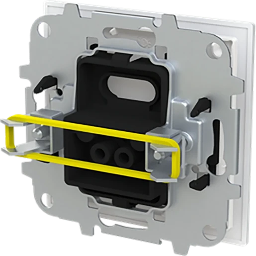 ABB Busch-Jaeger Art linear Centraalplaat met draagring Blindkap Basiselement met centrale afdekplaat Zonder label wit 2CKA001710A4211