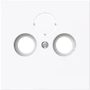 ABB Busch-Jaeger Art linear Centraalplaat voore antennecontactdoos Satelliet Centraalplaat 3 connectoren Zonder label wit 2CKA001724A4432