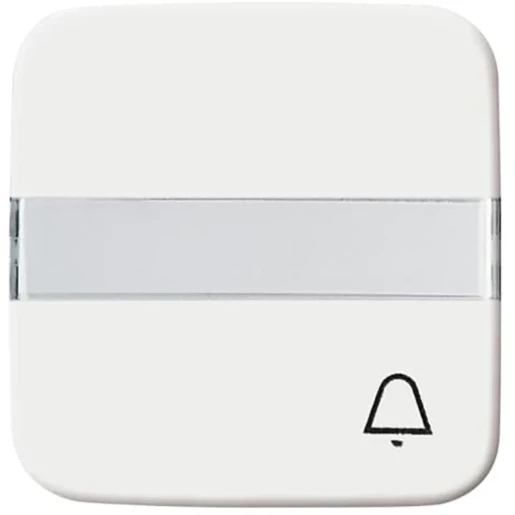 ABB Busch-Jaeger Reflex SI bedieningselement pulsdrukker aan / uit enkele wip wit RAL 9010 2CKA001731A0538