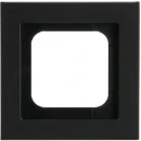 ABB Busch-Jaeger Axcent pur Afdekraam 1-voudig Horizontaal en verticaal Zwart RAL 9005 IP20 2CKA001754A4703