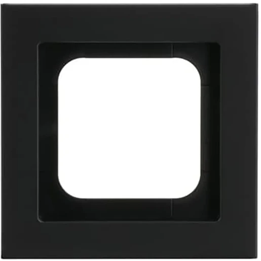 ABB Busch-Jaeger Axcent pur Afdekraam 1-voudig Horizontaal en verticaal Zwart RAL 9005 IP20 2CKA001754A4703