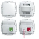 ABB Busch-Jaeger Balance Infoline Miva toiletset VDE0834 SI B set compleet 70x21mm wit IP20 2CKA001582A0427