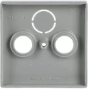 ABB Busch-Jaeger Future Centraalplaat antenne Satelliet Centraalplaat 3 connectoren Zonder label aluminium 2CKA001724A4262