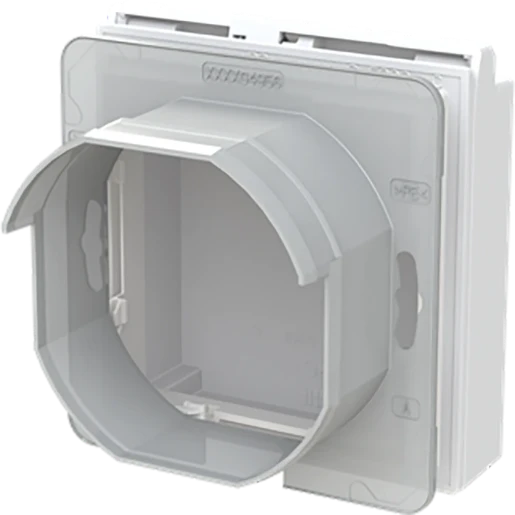 ABB Busch-Jaeger Art linear Verloopplaat met klapdeksel wit 2CKA001719A0180