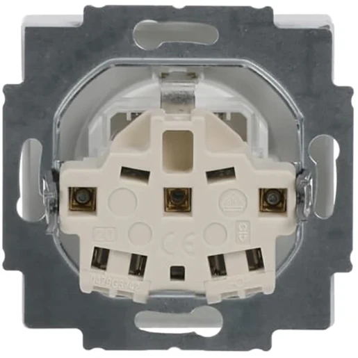 ABB Busch-Jaeger Future Solo Axcent Carat wandcontactdoos centraalplaat inbouw 16A 250V RA KV Glanzend wit RAL 9016 IP20 2CKA002013A5245