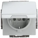 ABB Busch-Jaeger wandcontactdoos centraalplaat inbouw 16A 250V RA Mat RVS RAL IP20 2CKA002018A1490