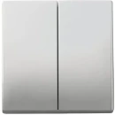 ABB Busch-Jaeger bedieningselement serie en wissel aan / uit tweedelige wip RVS 2CKA001751A2962