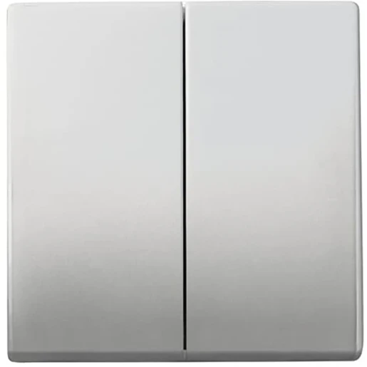 ABB Busch-Jaeger bedieningselement serie en wissel aan / uit tweedelige wip RVS 2CKA001751A2962