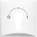 ABB Busch-Jaeger centraalplaat slot 2733usl aan / uit sleutel wit RAL 9010 2CKA001710A1837