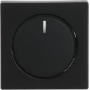 ABB Busch-Jaeger Future Axcent Carat Centraalplaat + knop draaiknop zwart RAL 9005 2CKA006599A2966