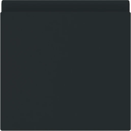 ABB Busch-Jaeger Art linear Verloopplaat met klapdeksel zwart 2CKA001719A0182