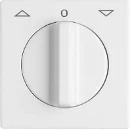 ABB Busch-Jaeger Centraalplaat + knop knevelgreep wit RAL 9010 2CKA001710A1811