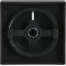 ABB Busch-Jaeger Future Axcent Carat Centraalplaat + knop draaiknop zwart RAL 9005 2CKA006599A2966