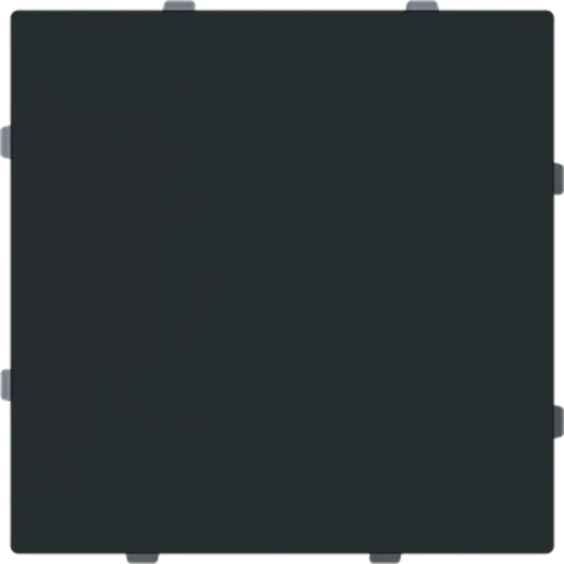 ABB Busch-Jaeger Art linear Centraalplaat met draagring Blindkap Basiselement met centrale afdekplaat Zonder label zwart 2CKA001710A4214