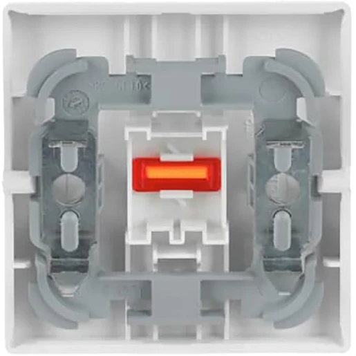 ABB Busch-Jaeger Future Axcent bedieningselement rode lens 2-p 3-p aan / uit enkele wip wit RAL 9016 2CKA001751A3028