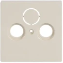 ABB Busch-Jaeger Future Solo Carat Centraalplaat antenne Satelliet Centraalplaat 3 connectoren Zonder label beige 2CKA001724A2758