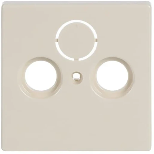 ABB Busch-Jaeger Future Solo Carat Centraalplaat antenne Satelliet Centraalplaat 3 connectoren Zonder label beige 2CKA001724A2758