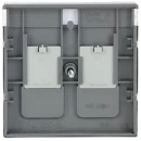 ABB Busch-Jaeger Centraalplaat Jack plug Centraalplaat 2 connectoren MetaalMet label RVS 2CKA001710A3767