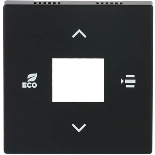 ABB Busch-Jaeger F@home centraalplaat fancoil enkele drukker zwart RAL 9005 2CKA006220A0514