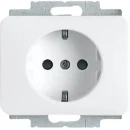 ABB Busch-Jaeger Alpha wandcontactdoos centraalplaat inbouw 16A 250V RA KV Glanzend wit RAL 9016 IP20 2CKA002013A5018