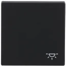 ABB Busch-Jaeger Future bedieningselement wip pulsdrukker aan / uit enkele wip zwart RAL 9005 2CKA001751A3193