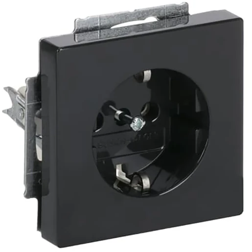 ABB Busch-Jaeger Future Axcent Carat wandcontactdoos centraalplaat inbouw 16A 250V RA Glanzend antraciet RAL 7021 IP20 2CKA002011A3801