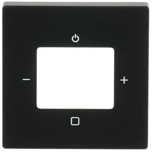 ABB Busch-Jaeger Future Axcent Carat Centraalplaat digitale radio zwart RAL 9005 2CKA008200A0260