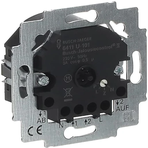 ABB Busch-Jaeger Balance SI Future Solo Axcent Jaloeziebesturing sokkel 3A Glanzend Zwart 2CKA006410A0377