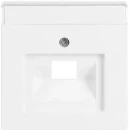 ABB Busch-Jaeger Future Solo Axcent Carat Centraalplaat datadoos RJ45 Jack plug Centraalplaat 1 connector Met label wit 2CKA001710A3165