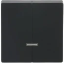 ABB Busch-Jaeger Future Axcent Carat Toets seriedimmer 6565U tweedelige drukker zwart RAL 9005 2CKA006599A2969