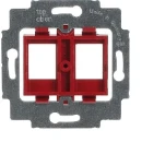 ABB Busch-Jaeger Balance SI Future Solo Axcent Draagring Modular-Jack Basiselement 2 connectoren Zonder label rood 2CKA001753A8055