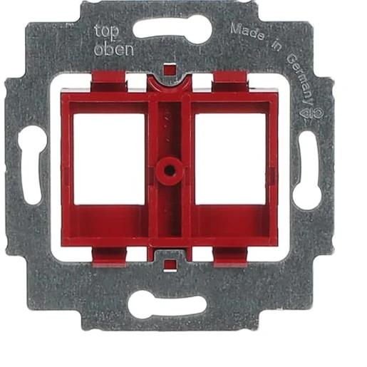 ABB Busch-Jaeger Balance SI Future Solo Axcent Draagring Modular-Jack Basiselement 2 connectoren Zonder label rood 2CKA001753A8055