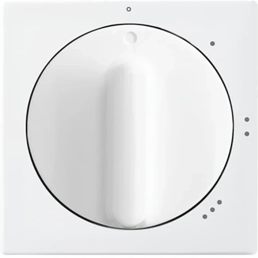 ABB Busch-Jaeger Balance Centraalplaat 2710U SI-B draaiknop wit RAL 9010 2CKA001710A4060