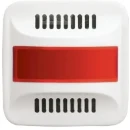 ABB Busch-Jaeger Reflex SI Infoline Infoline centraalplaat lens rood + transparant centraalplaat wit RAL 9010 2CKA001582A0349