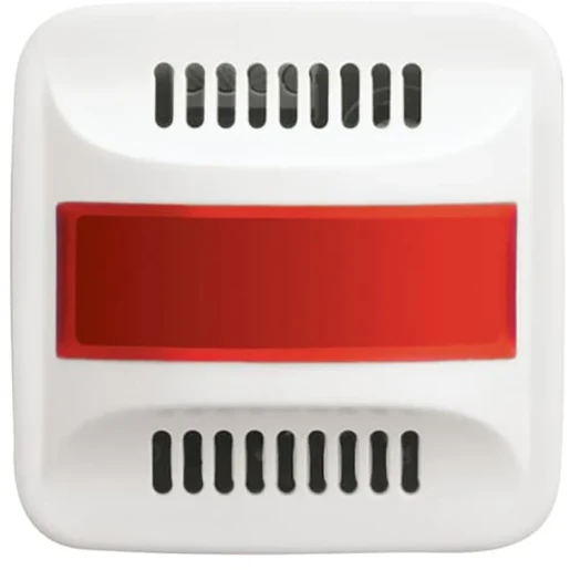 ABB Busch-Jaeger Reflex SI Infoline Infoline centraalplaat lens rood + transparant centraalplaat wit RAL 9010 2CKA001582A0349