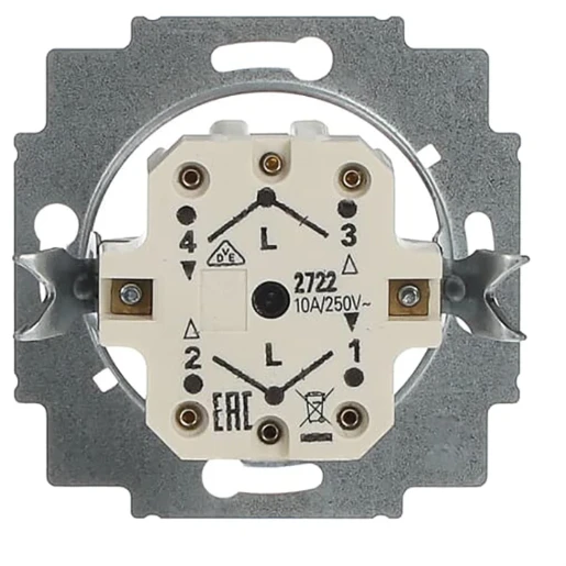 ABB Busch-Jaeger Jaloezieschakelaar impulsgeversokkel slot Sleutel 2P IP21 2CKA001101A0898