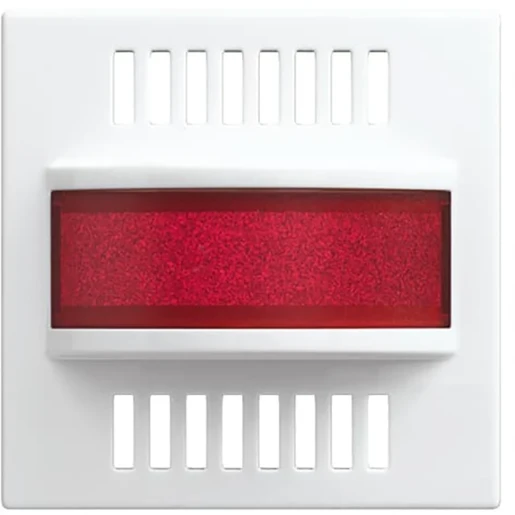 ABB Busch-Jaeger Balance Infoline centraalplaat lens rood + transparant si-b wit RAL 9010 2CKA001582A0399