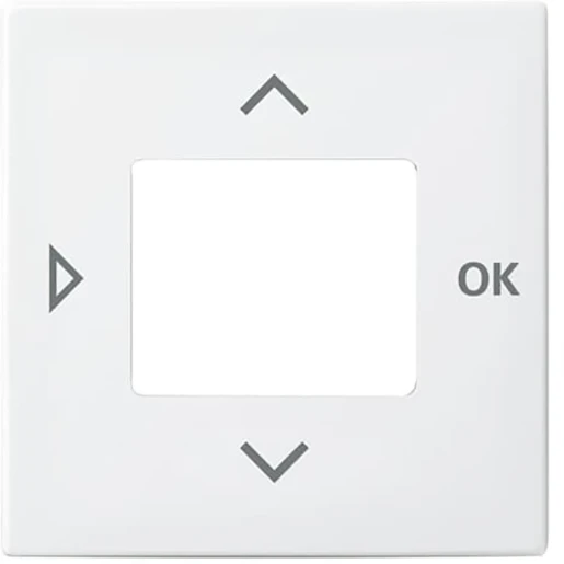 ABB Busch-Jaeger Balance Bedieningselement timer 6455-56 1098U(F) SI-B enkele drukker wit RAL 9010 2CKA006430A0402