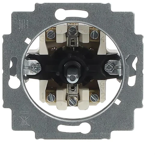 ABB Busch-Jaeger Jaloezieschakelaar impulsgeversokkel Draaiknop 2P IP21 2CKA001101A0534