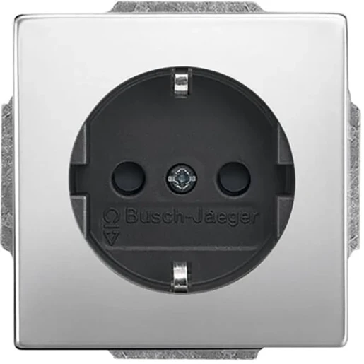 ABB Busch-Jaeger wandcontactdoos centraalplaat inbouw 16A 250V RA KV Mat RVS RAL IP20 2CKA002013A5276