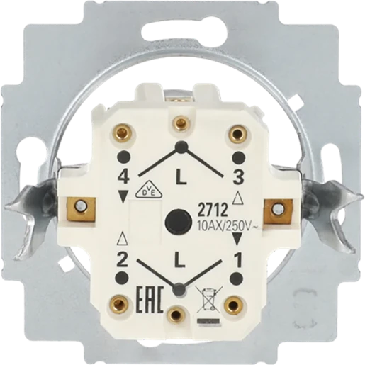 ABB Busch-Jaeger Jaloezieschakelaar impulsgeversokkel slot Sleutel 2P IP21 2CKA001101A0872