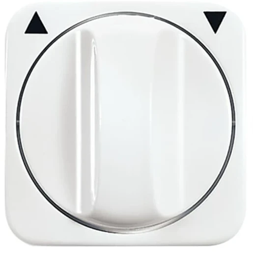 ABB Busch-Jaeger Reflex SI Centraalplaat + knop knevelgreep wit RAL 9010 2CKA001753A2264