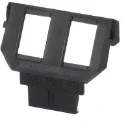 ABB Busch-Jaeger Balance SI Solo carat Alpha Im Inzetplaat 216000-2/216005-4 Modular-Jack Basiselement 2 connectoren Zonder label antraciet 2CKA001764A0182