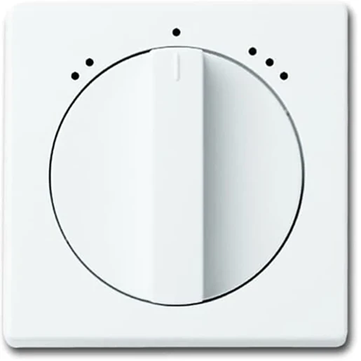 ABB Busch-Jaeger Future Solo Axcent Carat Centraalplaat + 2711U knevelgreep wit RAL 9016 2CKA001710A3512