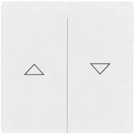 ABB Busch-Jaeger Future Solo Axcent Carat Bedieningselement tweedelige wip wit RAL 9016 2CKA001751A2756