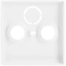 ABB Busch-Jaeger Future Solo Axcent Carat Centraalplaat antenne Centraalplaat 3 connectoren Zonder label wit 2CKA001724A2774