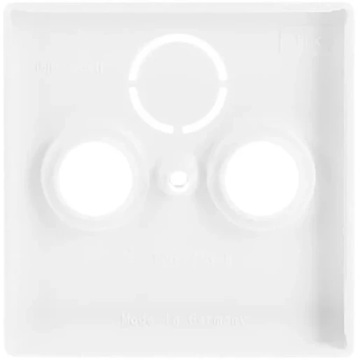 ABB Busch-Jaeger Future Solo Axcent Carat Centraalplaat antenne Centraalplaat 3 connectoren Zonder label wit 2CKA001724A2774